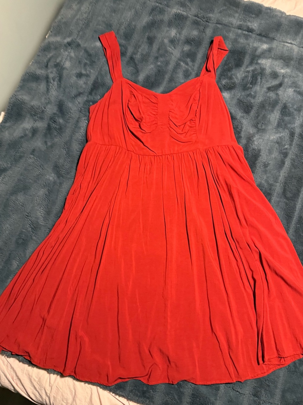 torrid Bright Red Smocked Bust Sundress